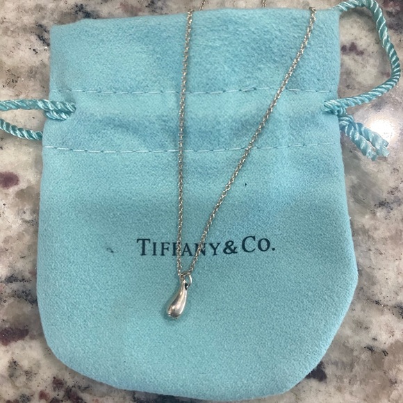 Tiffany Co teardrop necklace